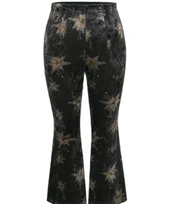 Star Elastic Waist Velvet High Rise Bootcut Pants 13 Star Elastic Waist Velvet High Rise Bootcut Pants -Clothing Shop 305051706 hn