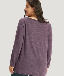 Heather Button Up Long Sleeve T-shirt 28 Heather Button Up Long Sleeve T-shirt -Clothing Shop 30506748 tw