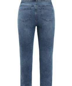 Very Stretchy High Rise Medium Wash Full Jeans -Clothing Shop 310114508 ty