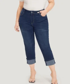 Roll Hem High Rise Pocket Very Stretchy Jeans -Clothing Shop 310668679 ei f1dd7cc4 15c0 4b7f 83bd 33e2e9e4751d