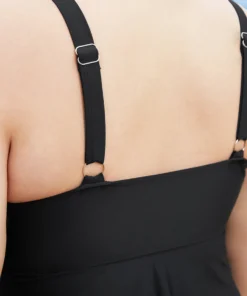 Adjustable Straps Asymmetrical Ruffle Tiered Tankini Top -Clothing Shop 311063731 jw