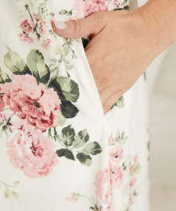 Floral Print Pocket Lace Panel Overlap Collar Tank Sleep Dress 14 Floral Print Pocket Lace Panel Overlap Collar Tank Sleep Dress -Clothing Shop 311457987 vk