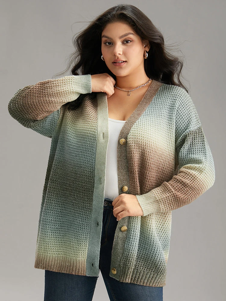 Ombre Heather Button Fly Cardigan 7 Ombre Heather Button Fly Cardigan - Image 5