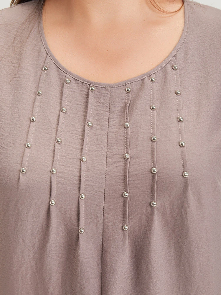 Plain Pleated Detail Rivets Pocket Zip Jumpsuit 8 Plain Pleated Detail Rivets Pocket Zip Jumpsuit - Image 6