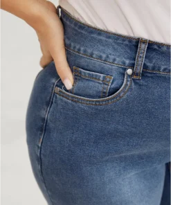 Skinny Very Stretchy High Rise Medium Wash Ankle Jeans -Clothing Shop 314847068 bv