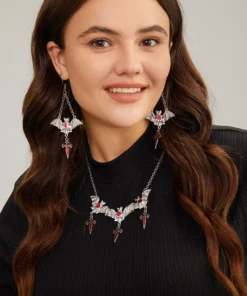Halloween Bat Cross Jewelry Accessory Sets -Clothing Shop 316700673 ke