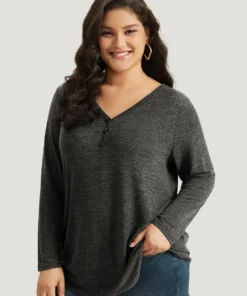 Heather Button Up Long Sleeve T-shirt 36 Heather Button Up Long Sleeve T-shirt -Clothing Shop 31683472 gg 6f90f94f b805 46db 8d91 5c56f02834e1