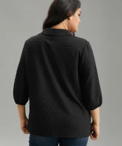 Plisse Polka Dot Elastic Cuffs Blouse 12 Plisse Polka Dot Elastic Cuffs Blouse -Clothing Shop 319806441 ks a467b32c 5d21 485e 85f3 c9fc1a7d924b