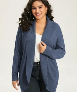 Supersoft Essentials Plain Texture Arc Hem Cardigan 35 Supersoft Essentials Plain Texture Arc Hem Cardigan -Clothing Shop 320821442 um b05ffe45 ff0a 4e18 859c 2606b224c287