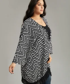 Halloween Geometric Tassel Trim Dolman Sleeve Kimono -Clothing Shop 322439683 ke 77f05a0f 1a9b 445e bdd4 f2967ec751e9