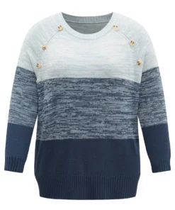 Colorblock Contrast Heather Button Detail Pullover 29 Colorblock Contrast Heather Button Detail Pullover -Clothing Shop 326682503 ag 246b2b1d 76ba 47f0 9dd5 04d832435b92