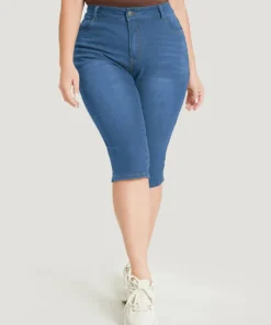 Skinny Very Stretchy Dark Wash Split Knee Denim Shorts -Clothing Shop 327276545 gy c67ec1b6 1cb4 44a8 ad38 af86c80e1b92