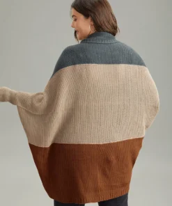 Colorblock Batwing Sleeve Patchwork Cardigan -Clothing Shop 327867247 ee 53cca8b4 fd20 4a23 8035 2a141b486c4b