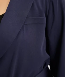 Anti-Wrinkle Button Through Belted Blazer 17 Anti-Wrinkle Button Through Belted Blazer -Clothing Shop 328023383 dn