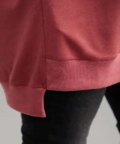 Solid Rib Knit Hem High Low Hem Sweatshirt 18 Solid Rib Knit Hem High Low Hem Sweatshirt -Clothing Shop 332099602 my