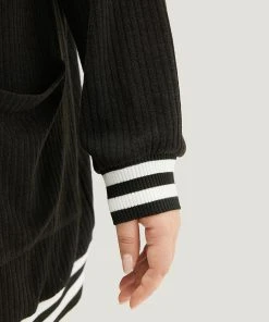 Halloween Patchwork Striped Pocket Button Up Rib Knit Coat 19 Halloween Patchwork Striped Pocket Button Up Rib Knit Coat -Clothing Shop 332607336 fs 440aa71c 560f 47a8 8da1 bdc8bcf2890d