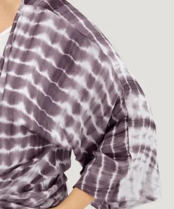 Tie Dye Open Front Batwing Sleeve Knotted Hem Kimono -Clothing Shop 332634608 no 35d443a9 51c9 4aaa 92b7 c97f33d419b0