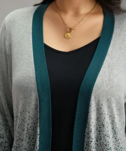 Ombre Heather Contrast Open Front Cardigan 15 Ombre Heather Contrast Open Front Cardigan -Clothing Shop 334217082 hv