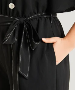 Contrast Stitch Pocket Button Detail Belted Zipper Jumpsuit 17 Contrast Stitch Pocket Button Detail Belted Zipper Jumpsuit -Clothing Shop 336644234 gl 02c27a4c 8910 4cd0 9b0e b60d331f4426