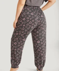 Heart Print Pocket Sleep Carrot Pants 11 Heart Print Pocket Sleep Carrot Pants -Clothing Shop 336756524 um