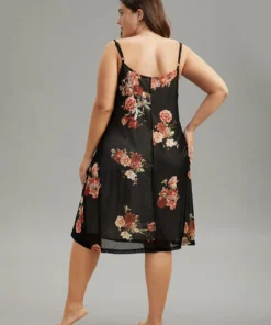 Floral Print Adjustable Straps Cami Loungewear -Clothing Shop 338054775 os 76ed377e 7c24 46fa b465 0554f52652fa