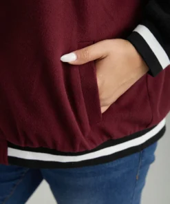 Contrast Trim Pocket Button Fly Bomber Jacket 14 Contrast Trim Pocket Button Fly Bomber Jacket -Clothing Shop 339012417 kd