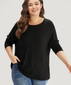 Supersoft Essentials Plain Batwing Sleeve Crew Neck T-shirt 24 Supersoft Essentials Plain Batwing Sleeve Crew Neck T-shirt -Clothing Shop 342563394 ec d52d973d 4d6f 430c 9eea 690c872fb3bb
