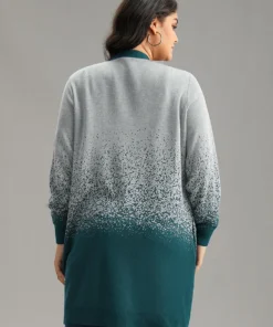 Ombre Heather Contrast Open Front Cardigan 12 Ombre Heather Contrast Open Front Cardigan -Clothing Shop 34385222 og