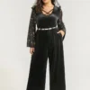 Halloween Moon & Star Glitter Mesh Crisscross Neck Jumpsuit 2 Halloween Moon & Star Glitter Mesh Crisscross Neck Jumpsuit -Clothing Shop 345686062 xl