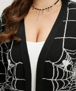 Halloween Supersoft Essentials Spider Web Print Open Front Cardigan 16 Halloween Supersoft Essentials Spider Web Print Open Front Cardigan -Clothing Shop 347029813 mj
