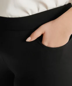 Plain Skinny Split Hem Pocket Pants -Clothing Shop 347579398 ws