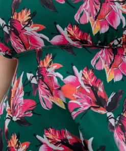 Floral Print A Line Round Neck Ruffle Hem Swim Dress -Clothing Shop 348509880 vm 76985988 af8e 491b 8fcc 7ed4cb2dad9b