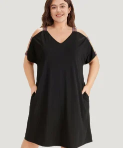 Supersoft Essentials Bandana Patchwork Cut Out Pocket Dress