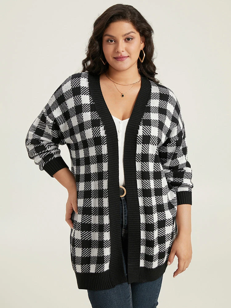 Supersoft Essentials Plaid Elastic Cuffs Cardigan 6 Supersoft Essentials Plaid Elastic Cuffs Cardigan - Image 4