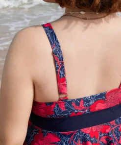 Tropical Printed Patchwork Ruffle Swim Dress -Clothing Shop 355184535 rd 9382b66c ae5a 42e3 ad15 40afad2ff1e5