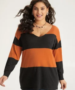 Halloween Supersoft Essentials Colorblock Contrast Elastic Cuffs Pullover