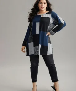 Colorblock Contrast Round Neck T-shirt -Clothing Shop 35616416 ti 47a556ad c9ff 4dc8 ac00 4e5de64ec574