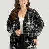 Halloween Supersoft Essentials Spider Web Print Open Front Cardigan -Clothing Shop 356329074 zy 94d285c5 aab7 435d a6da 8e931dfe172a