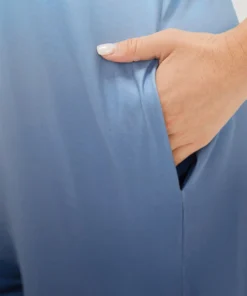 Ombre Scoop Neck Pocket Adjustable Straps Jumpsuit -Clothing Shop 358825427 bk