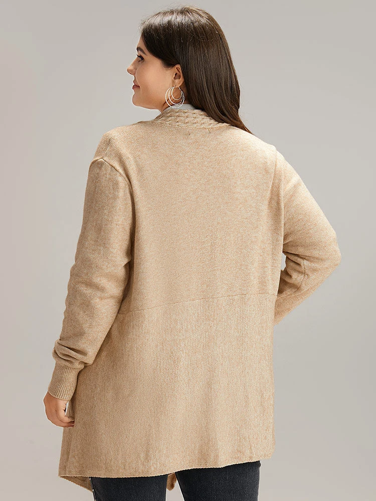 Supersoft Essentials Textured Asymmetrical Duffle Button Cardigan 4 Supersoft Essentials Textured Asymmetrical Duffle Button Cardigan - Image 2