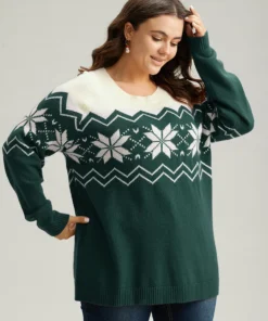 Supersoft Essentials Snowflake Colorblock Pullover -Clothing Shop 361792798 yl e538b40d 178f 4dab a199 46e52ed53f60