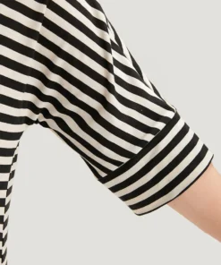 Supersoft Essentials Striped Pocket Crew Neck Batwing Sleeve Dress -Clothing Shop 36722576 fq 8f0cc96d ae24 4e30 8c93 0592ec62d3c0