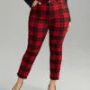 Plaid Very Stretchy Full Length Jeans -Clothing Shop 369743081 xv
