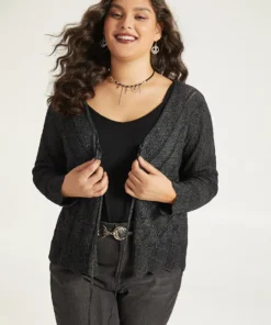 Supersoft Essentials Halloween Plain Hollow Out Ties Open Front Cardigan -Clothing Shop 374936482 ad 448fc365 f7be 410f 834c 56404f1928dc