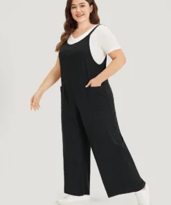 Supersoft Essentials Solid Patched Pocket Overall Cami Jumpsuit -Clothing Shop 375301917 zy 1e7314c2 b483 4778 a0c6 40e94e2d2ff6
