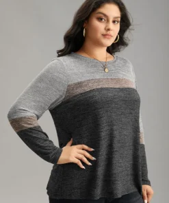 Heather Colorblock Contrast Crew Neck T-shirt 34 Heather Colorblock Contrast Crew Neck T-shirt -Clothing Shop 379139174 dq ac5df059 714b 4626 bead 20d00fc9e8c4