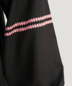 Bandana Print Lantern Sleeve Pocket Dress -Clothing Shop 38055038 pa