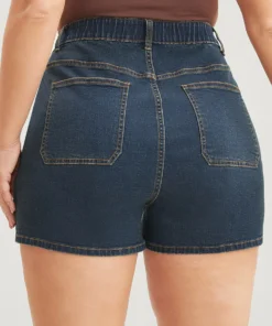 Very Stretchy Dark Wash Pocket Denim Shorts -Clothing Shop 380977779 ts 15d6c157 6e35 4268 9683 dda12840cec2