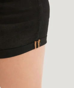 High Rise Black Wash Roll Hem Denim Shorts 17 High Rise Black Wash Roll Hem Denim Shorts -Clothing Shop 381004957 xu 410417f9 3fdb 461f 87de 2848144d5386