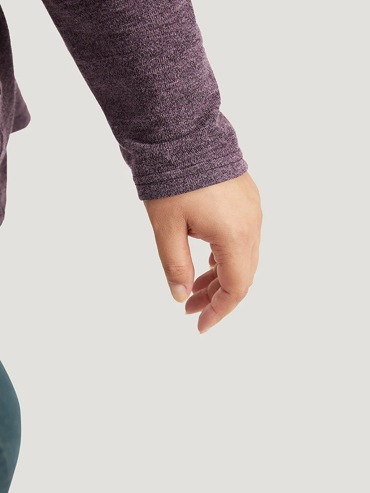 Heather Button Up Long Sleeve T-shirt 11 Heather Button Up Long Sleeve T-shirt - Image 9